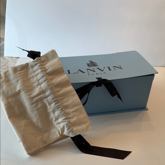 Lanvin Black and Gold Women's Sandals - Picture 2 of 7